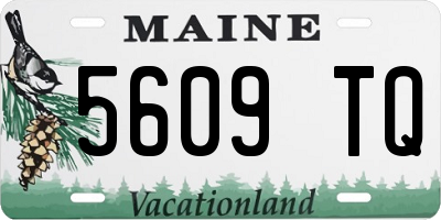 ME license plate 5609TQ