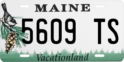 ME license plate 5609TS