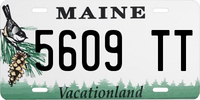 ME license plate 5609TT
