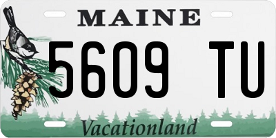 ME license plate 5609TU