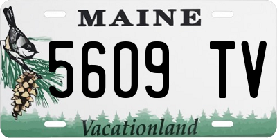 ME license plate 5609TV