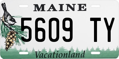 ME license plate 5609TY