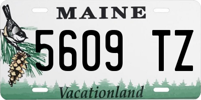 ME license plate 5609TZ