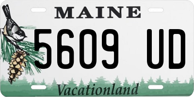 ME license plate 5609UD