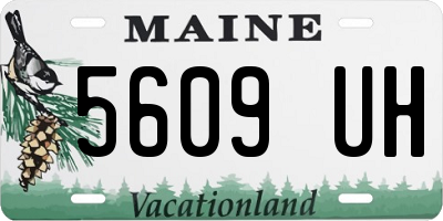 ME license plate 5609UH