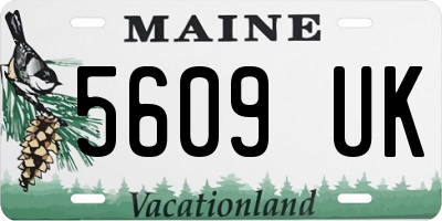 ME license plate 5609UK