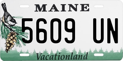 ME license plate 5609UN