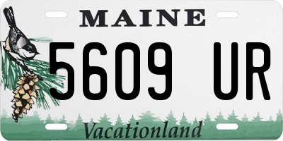 ME license plate 5609UR