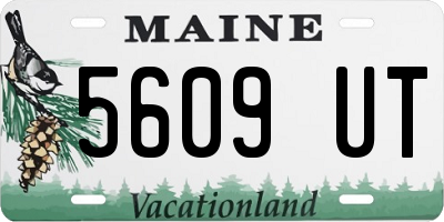 ME license plate 5609UT