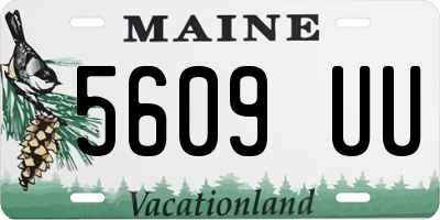 ME license plate 5609UU