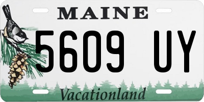 ME license plate 5609UY