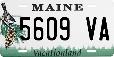 ME license plate 5609VA