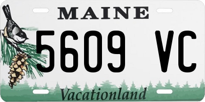 ME license plate 5609VC