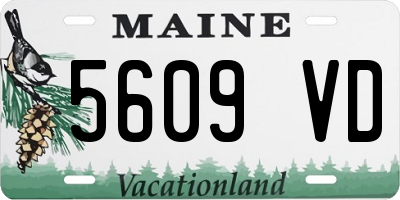 ME license plate 5609VD