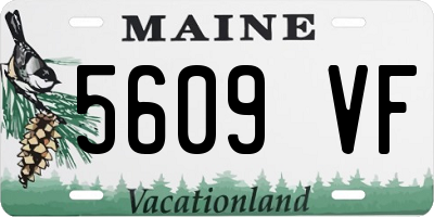 ME license plate 5609VF