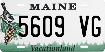 ME license plate 5609VG