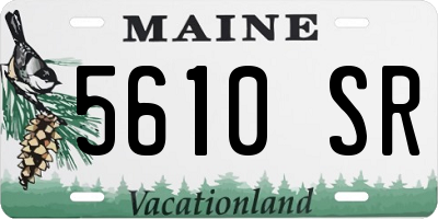 ME license plate 5610SR