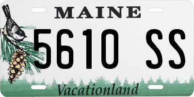 ME license plate 5610SS