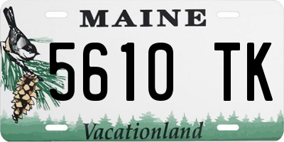 ME license plate 5610TK