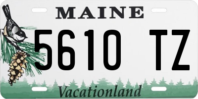 ME license plate 5610TZ