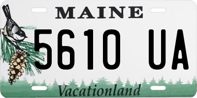 ME license plate 5610UA