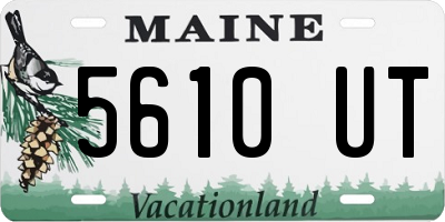 ME license plate 5610UT