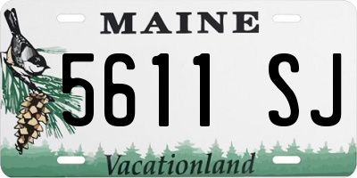 ME license plate 5611SJ