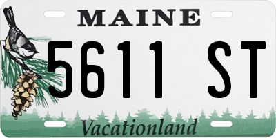 ME license plate 5611ST