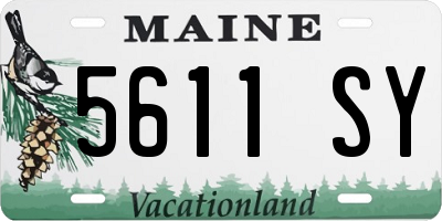 ME license plate 5611SY