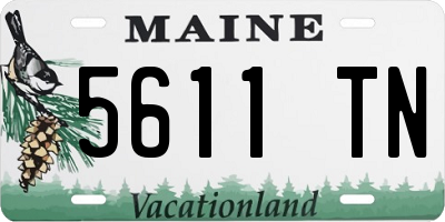 ME license plate 5611TN