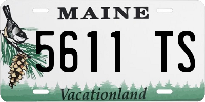 ME license plate 5611TS