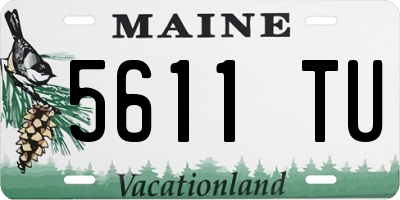 ME license plate 5611TU