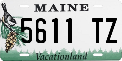 ME license plate 5611TZ