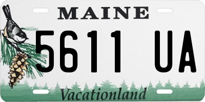 ME license plate 5611UA