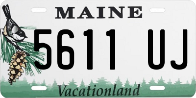 ME license plate 5611UJ