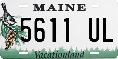 ME license plate 5611UL