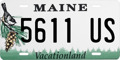 ME license plate 5611US