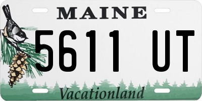 ME license plate 5611UT