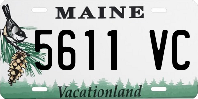 ME license plate 5611VC