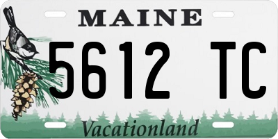 ME license plate 5612TC