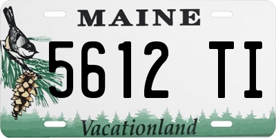 ME license plate 5612TI
