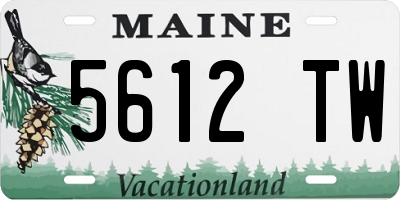 ME license plate 5612TW