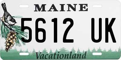 ME license plate 5612UK