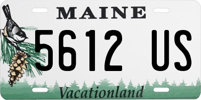 ME license plate 5612US