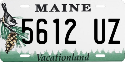 ME license plate 5612UZ