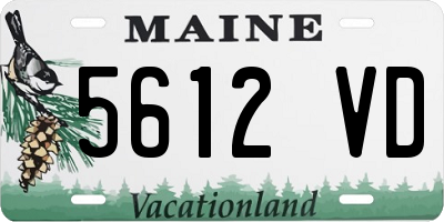 ME license plate 5612VD