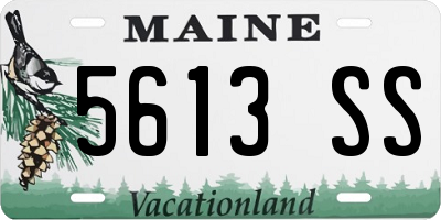 ME license plate 5613SS