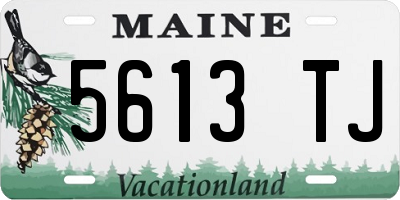 ME license plate 5613TJ