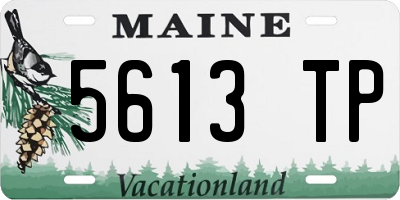 ME license plate 5613TP