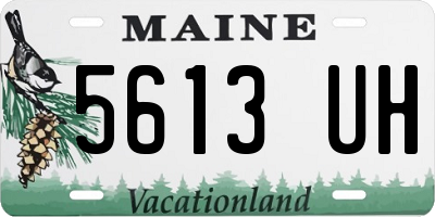 ME license plate 5613UH